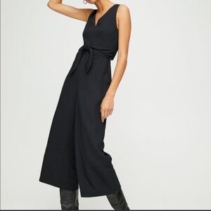 Wilfred Charcoal Sleeveless Jumpsuit